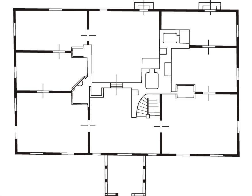 Схема дома-усадьбы Тадеуша Костюшко