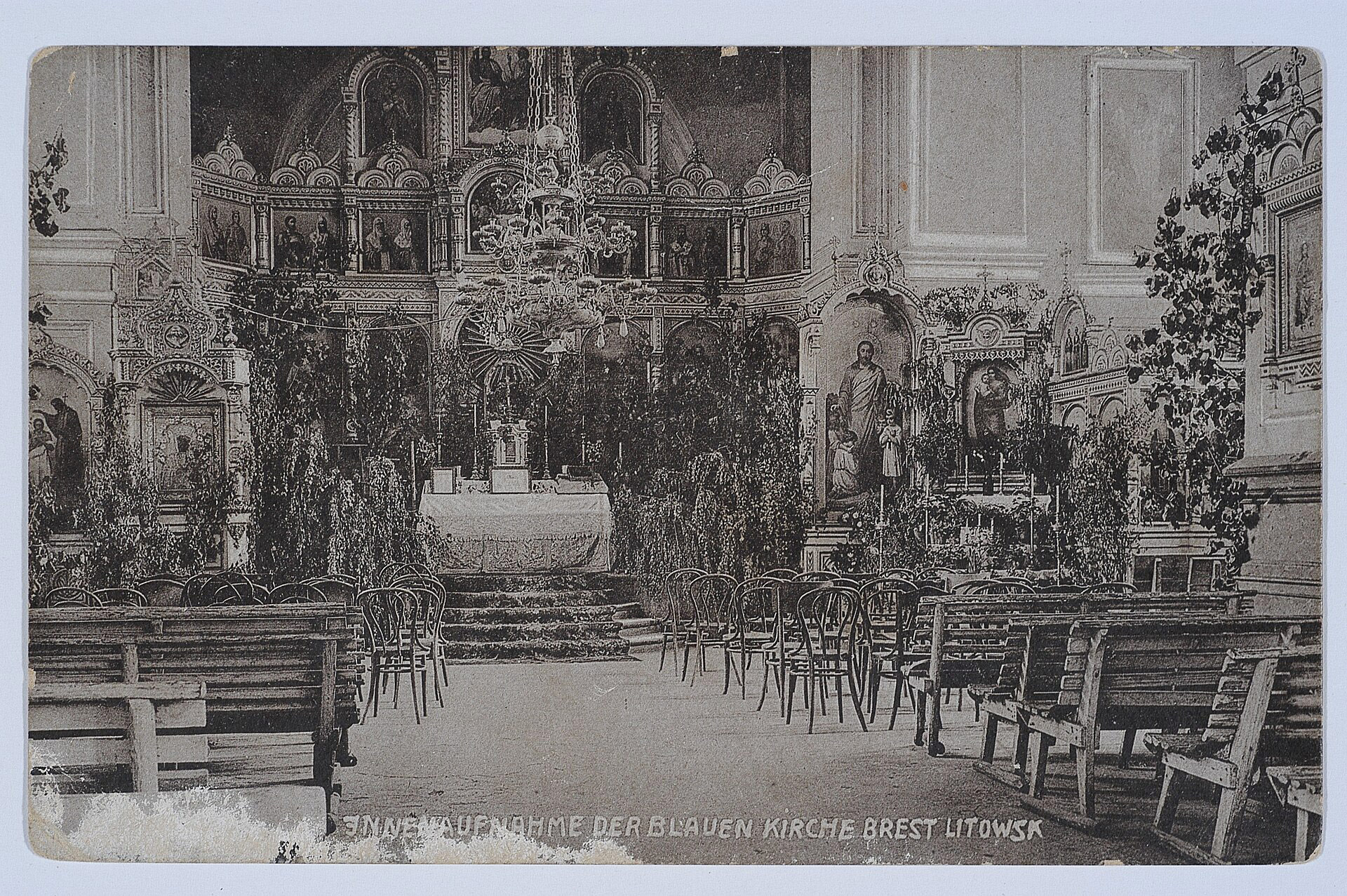 Innenaufnahme der Blauen Kirche